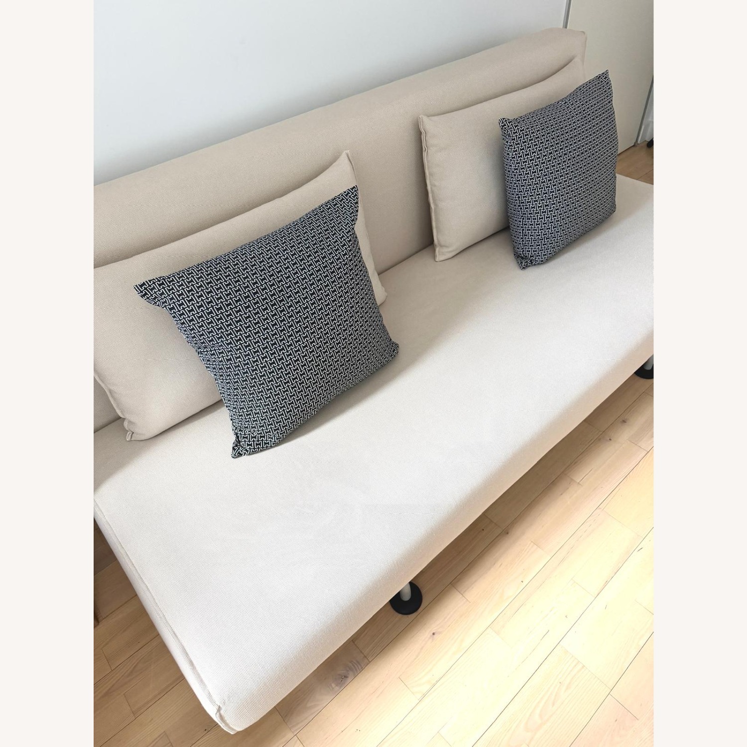Tacchini Natural Fabric Sleeper Sofa - image-9