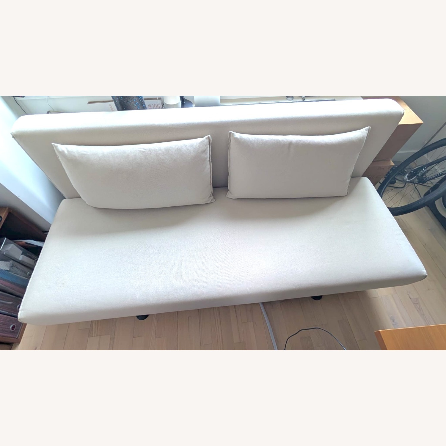 Tacchini Natural Fabric Sleeper Sofa - image-7