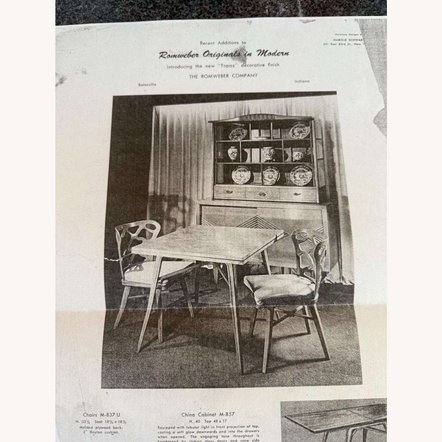 Vintage/Antique Black Leather Dining Chairs - image-7