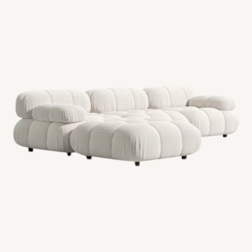 Used Rove Concepts Natural Boucle 3+ Piece Sectional for sale on AptDeco
