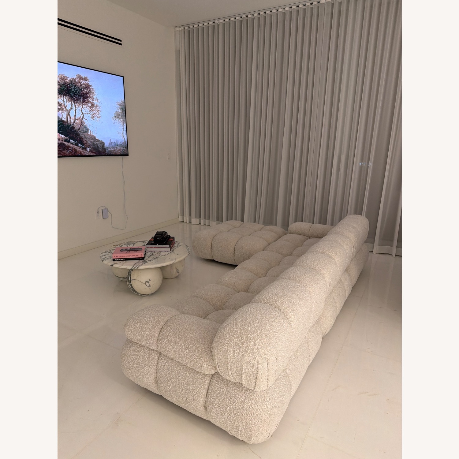 Rove Concepts Natural Boucle 3+ Piece Sectional - image-3