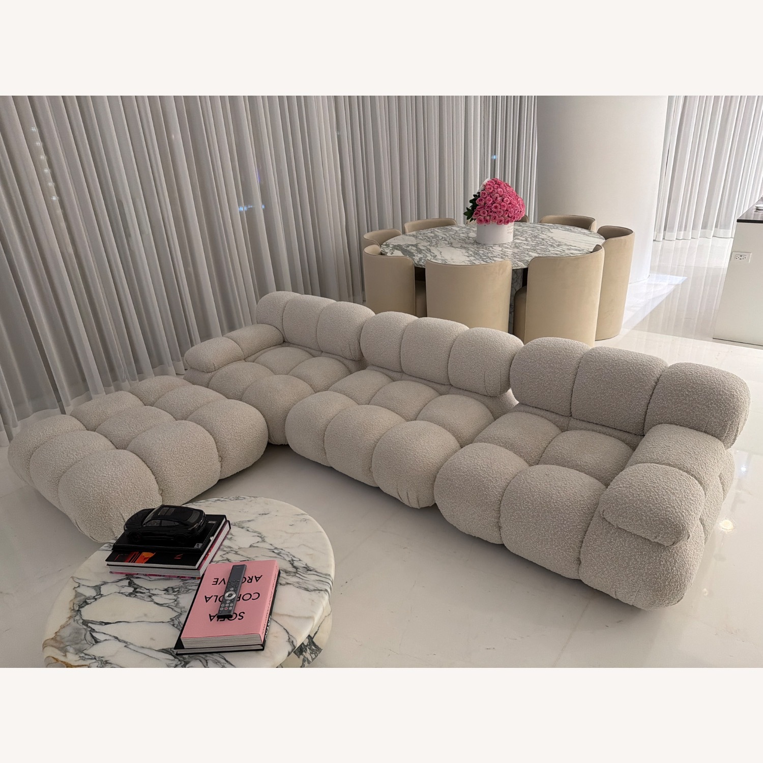 Rove Concepts Natural Boucle 3+ Piece Sectional - image-2