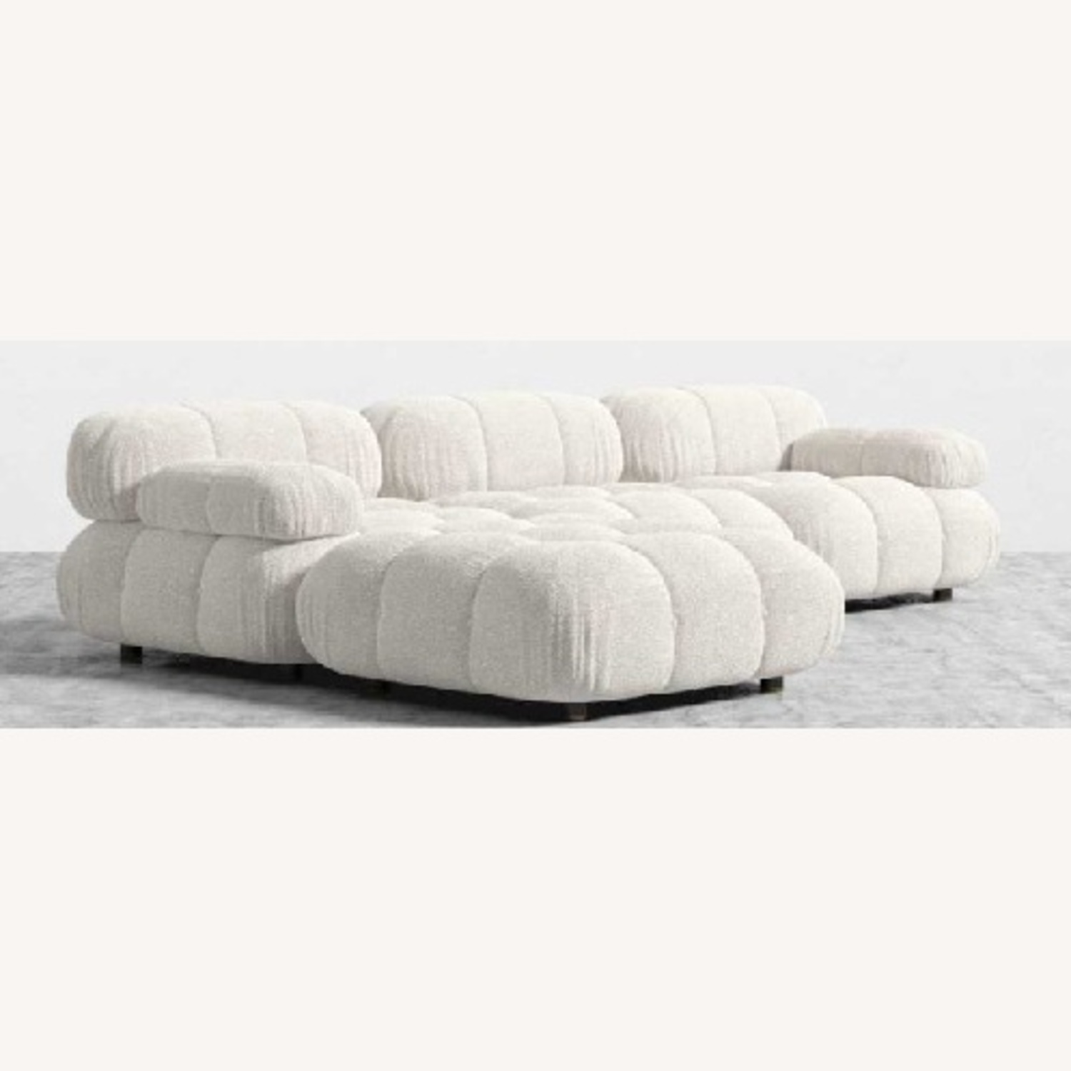 Rove Concepts Natural Boucle 3+ Piece Sectional - image-5