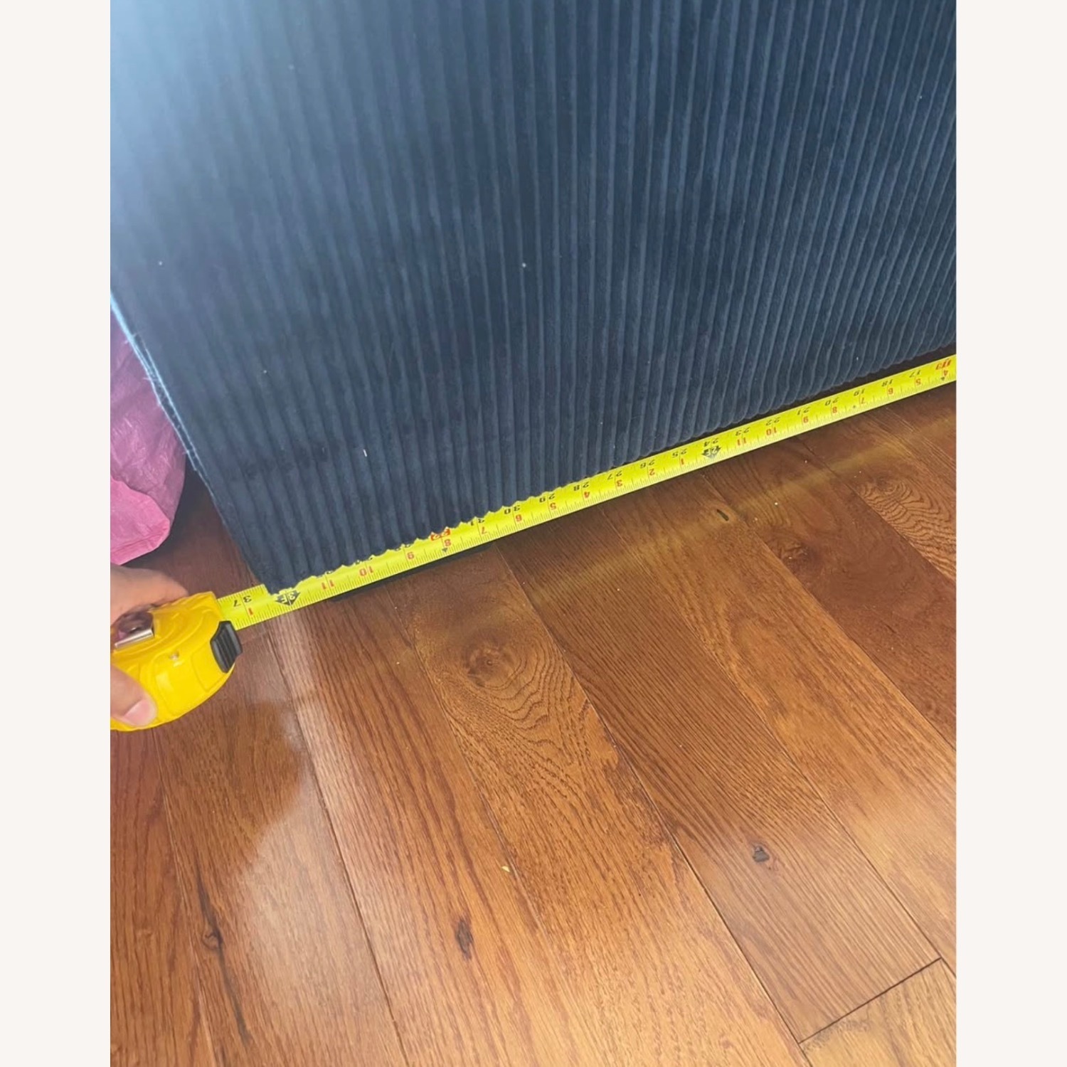 Ashley Furniture Blue Corduroy Couch - image-2