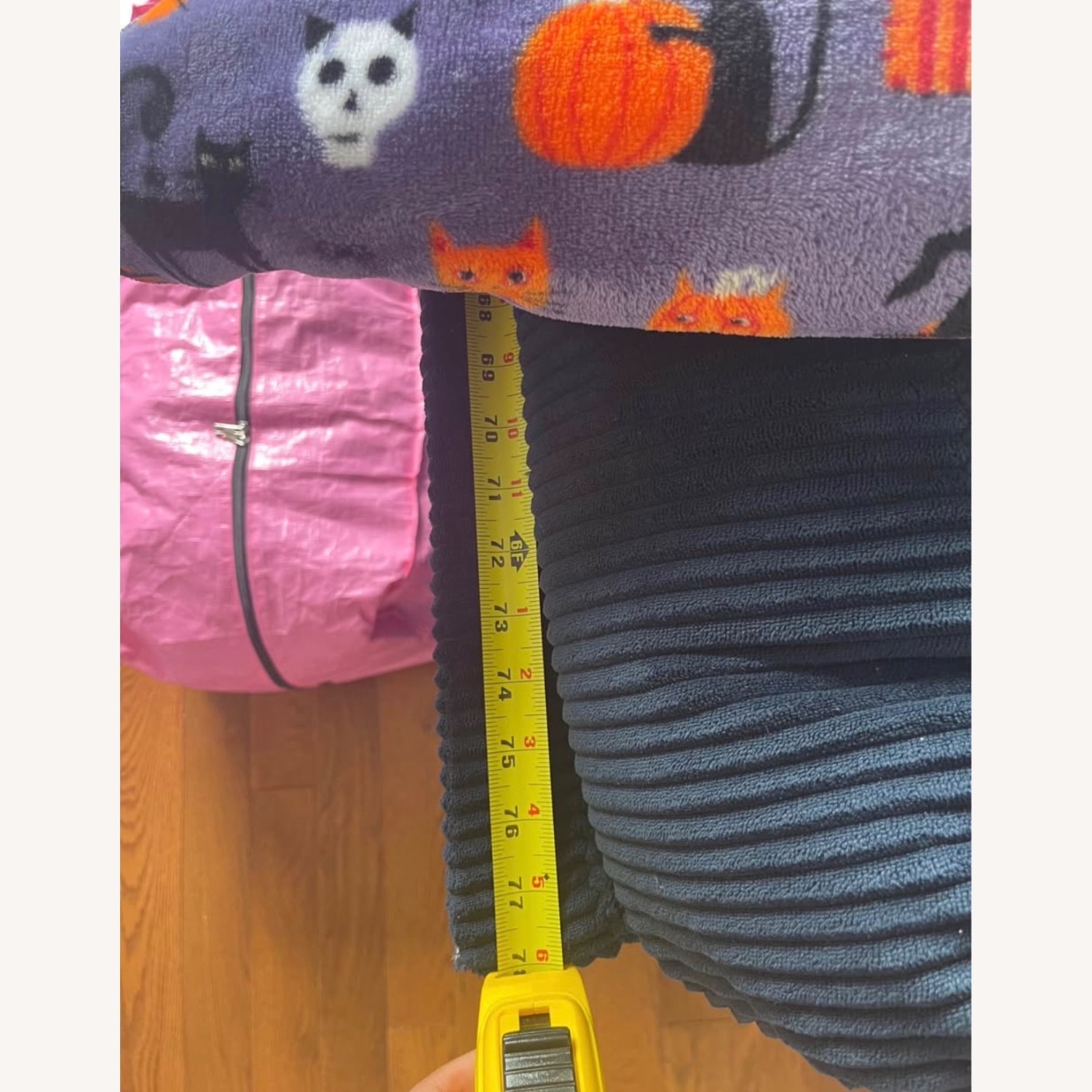 Ashley Furniture Blue Corduroy Couch - image-3