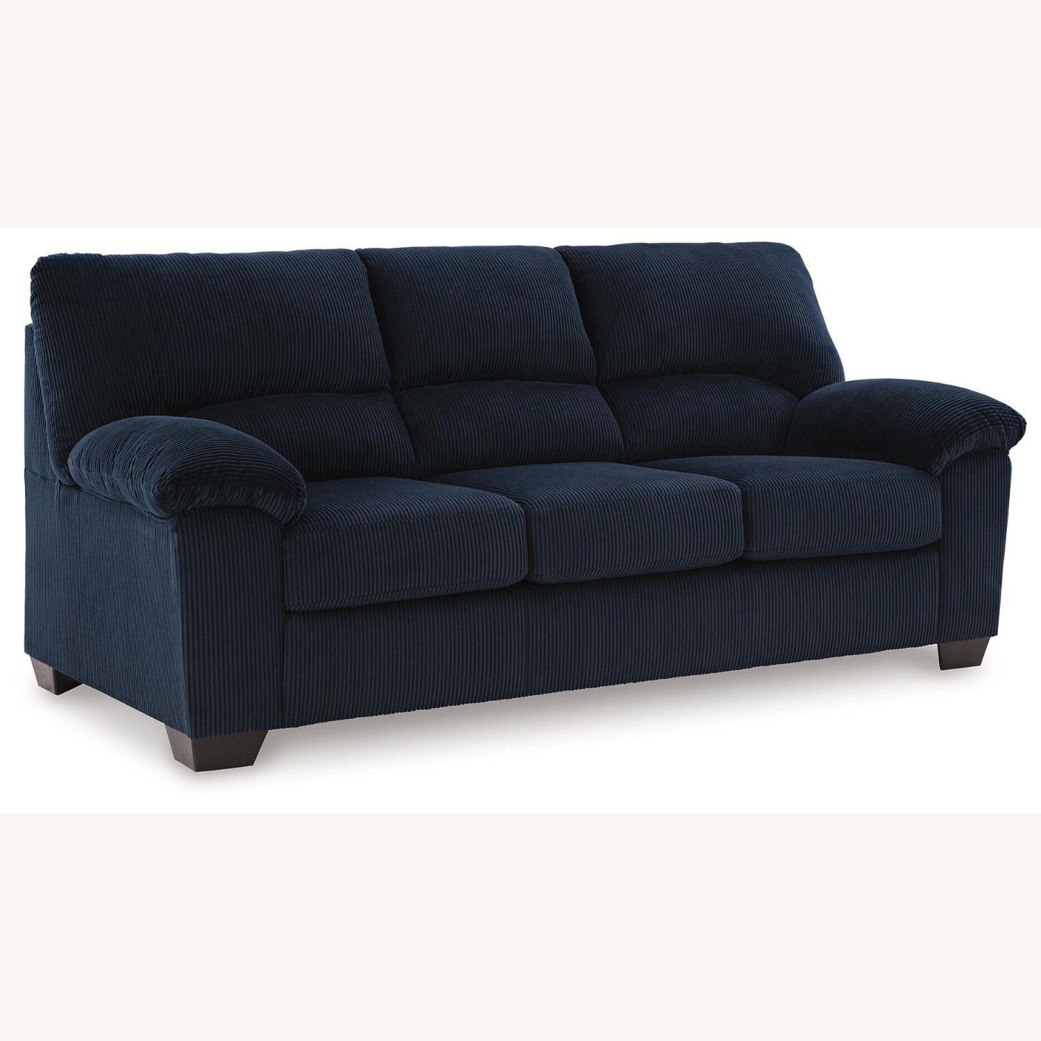Ashley Furniture Blue Corduroy Couch - image-4