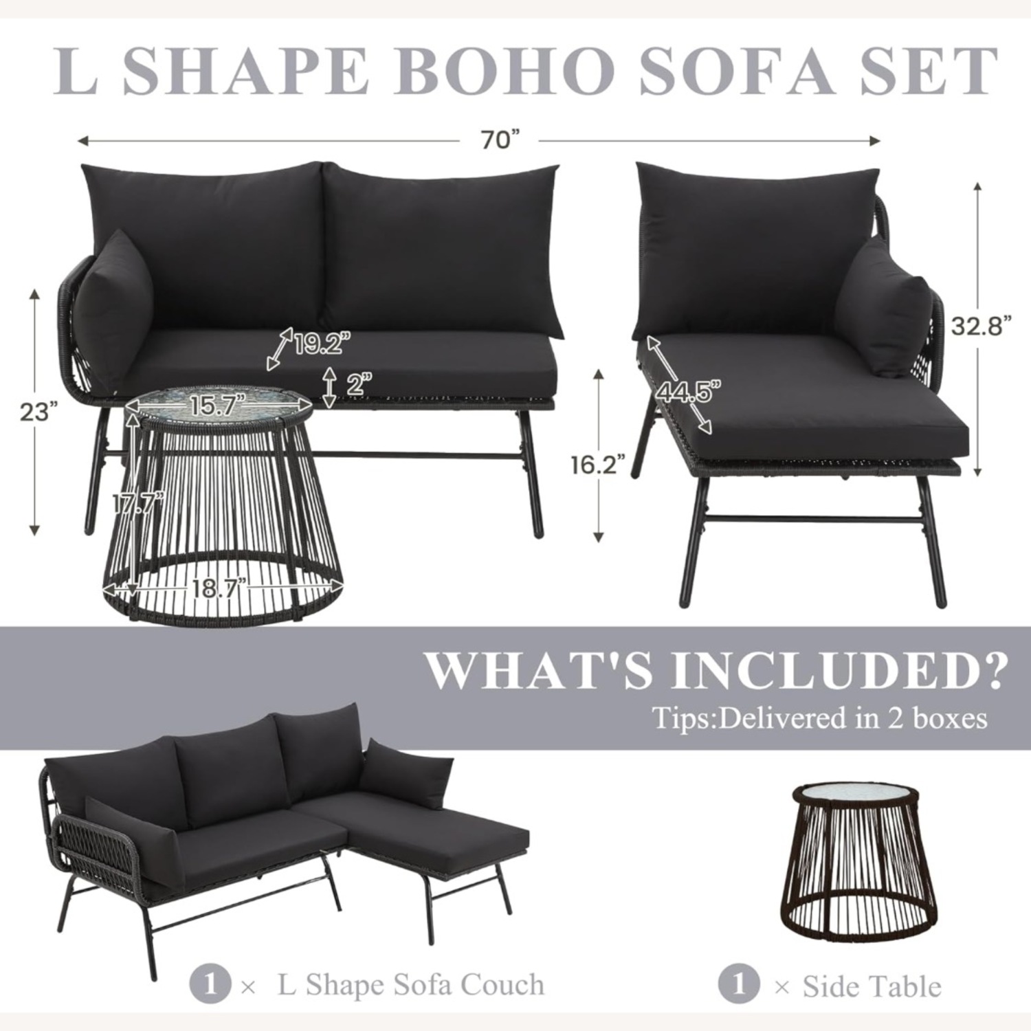 Amazon Black Patio Furniture - image-1