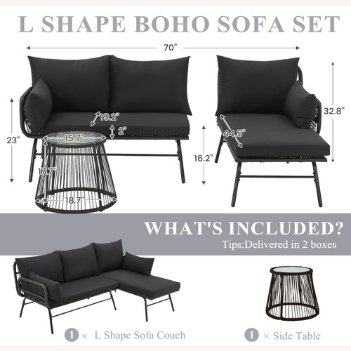 Used Amazon Black Patio Furniture for sale on AptDeco