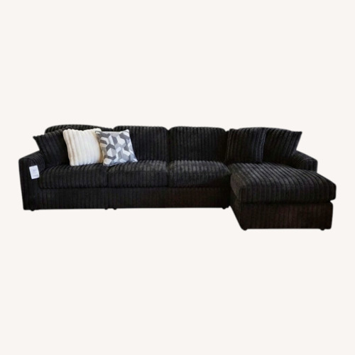 Used Midnight Madness Corduroy Sectional for sale on AptDeco