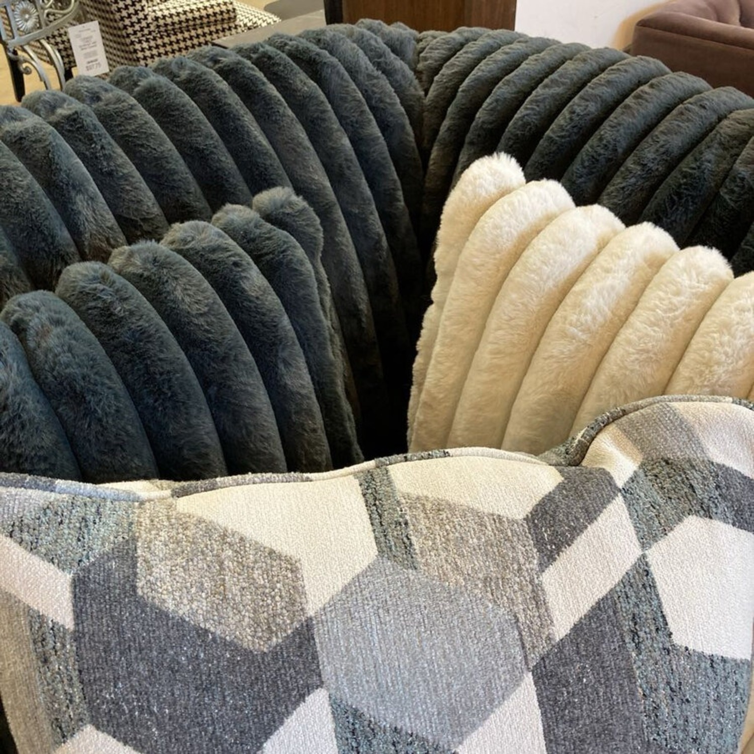 Midnight Madness Corduroy Sectional - image-11