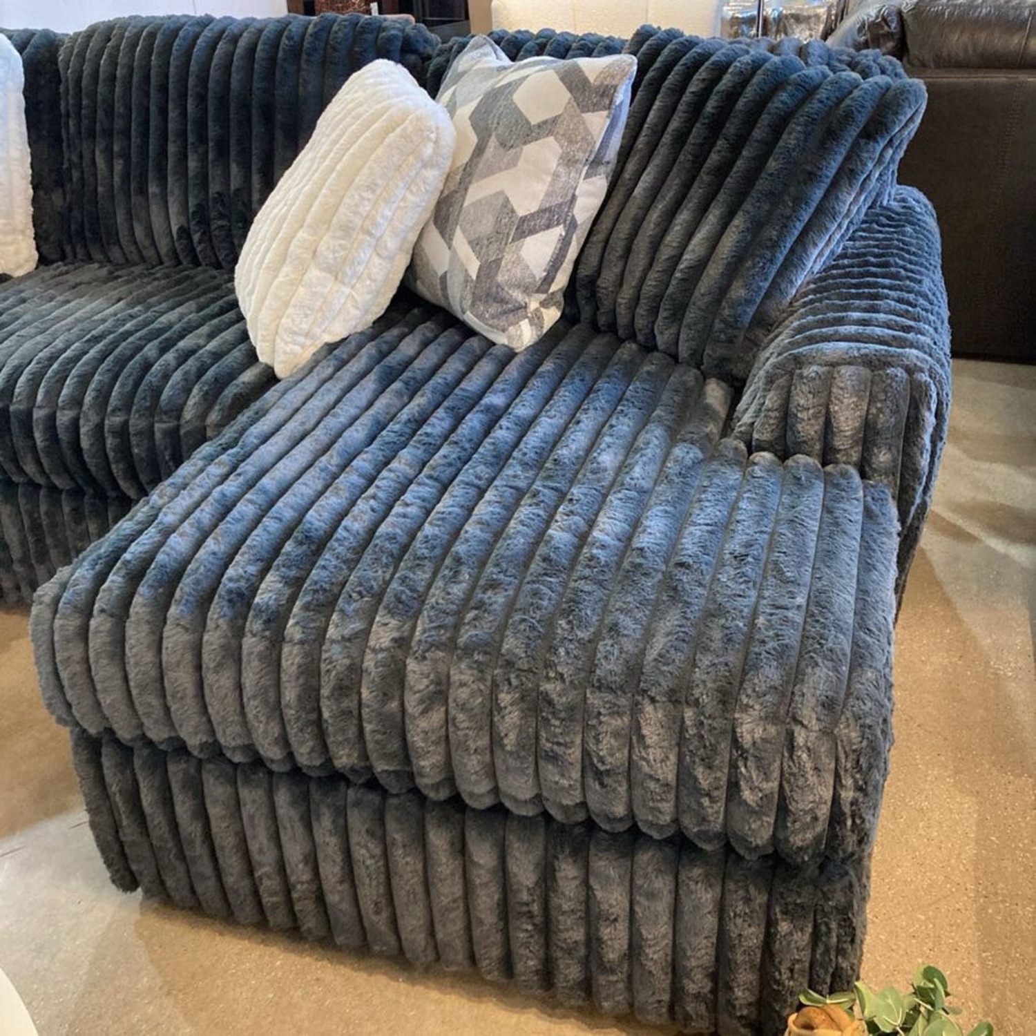 Midnight Madness Corduroy Sectional - image-3