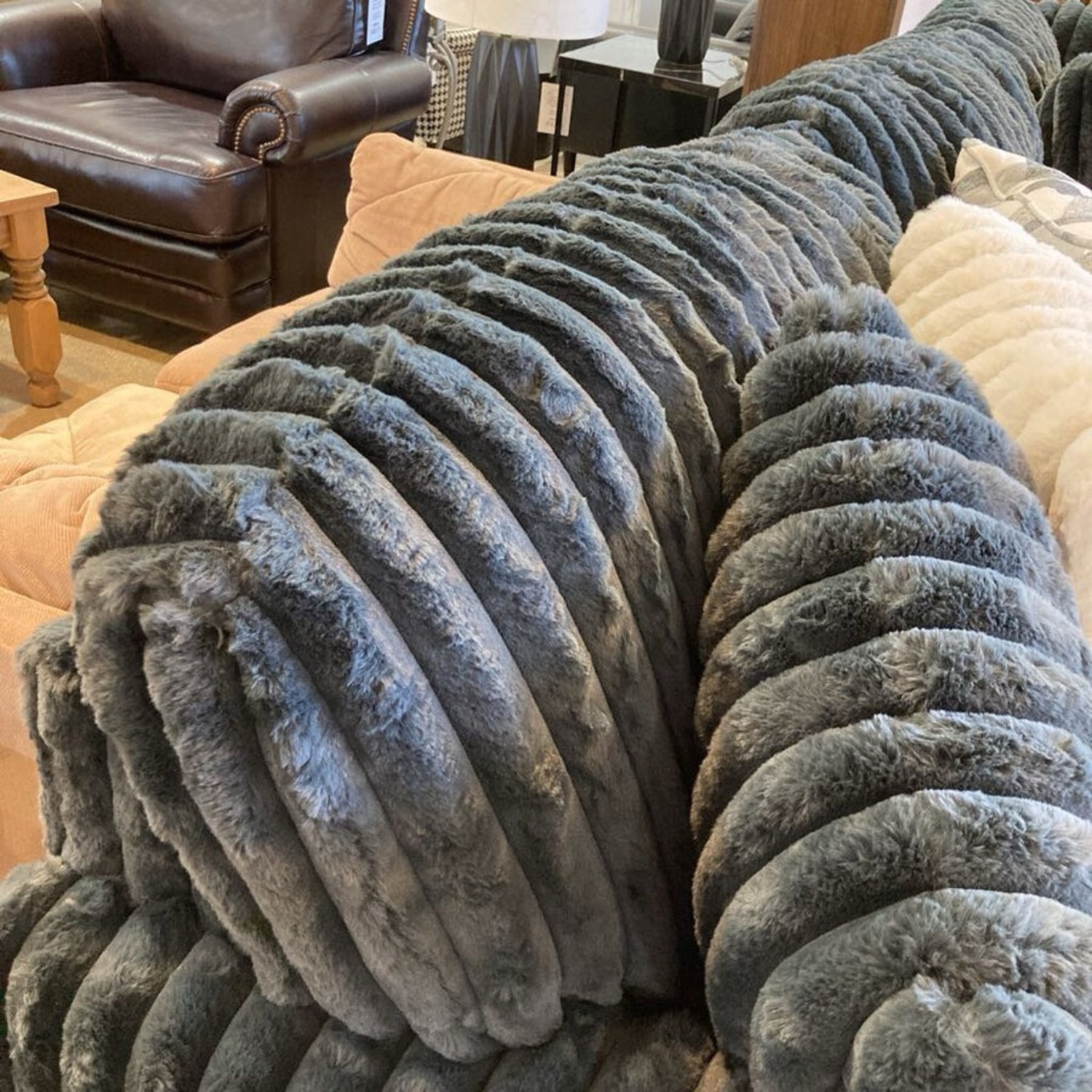 Midnight Madness Corduroy Sectional - image-8