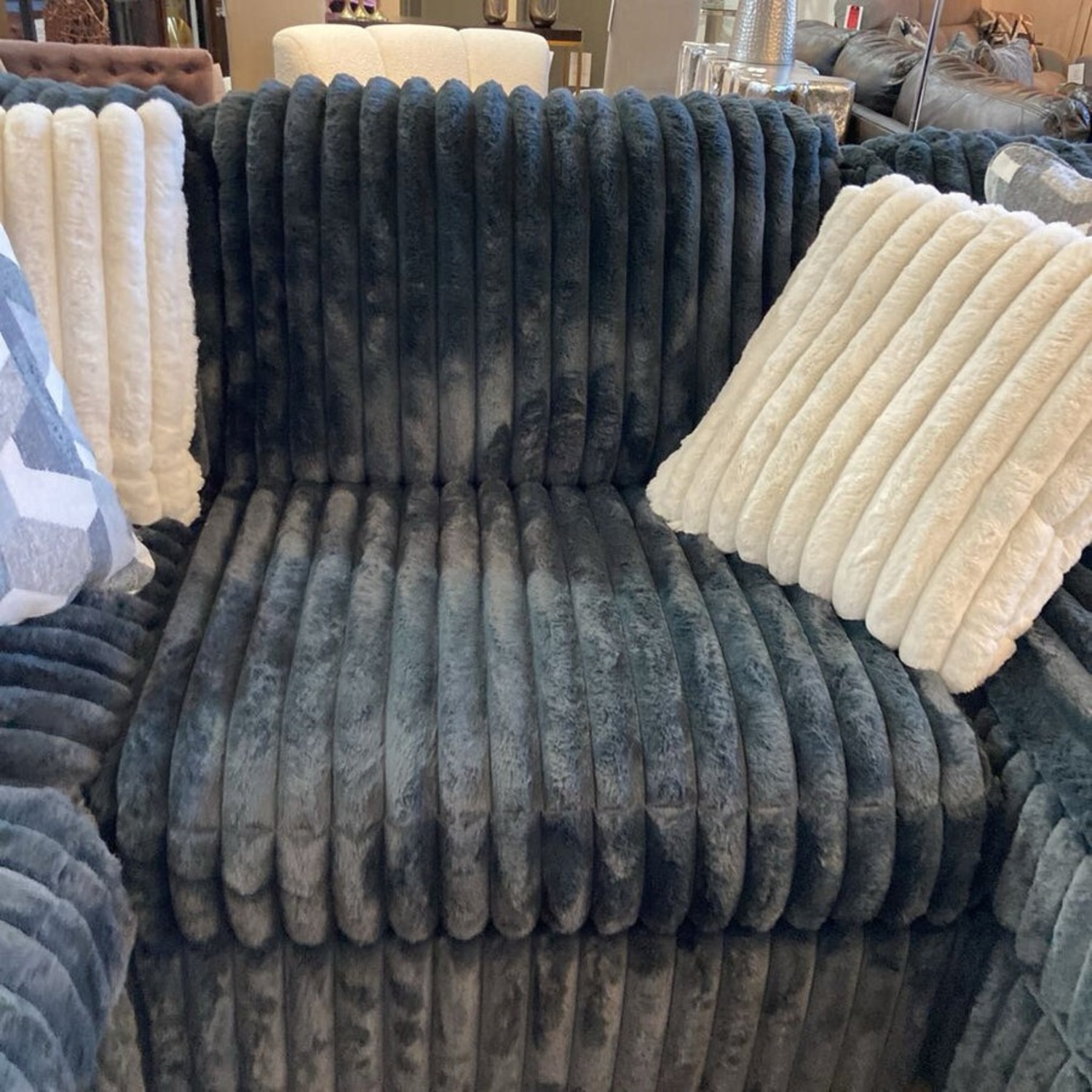 Midnight Madness Corduroy Sectional - image-5