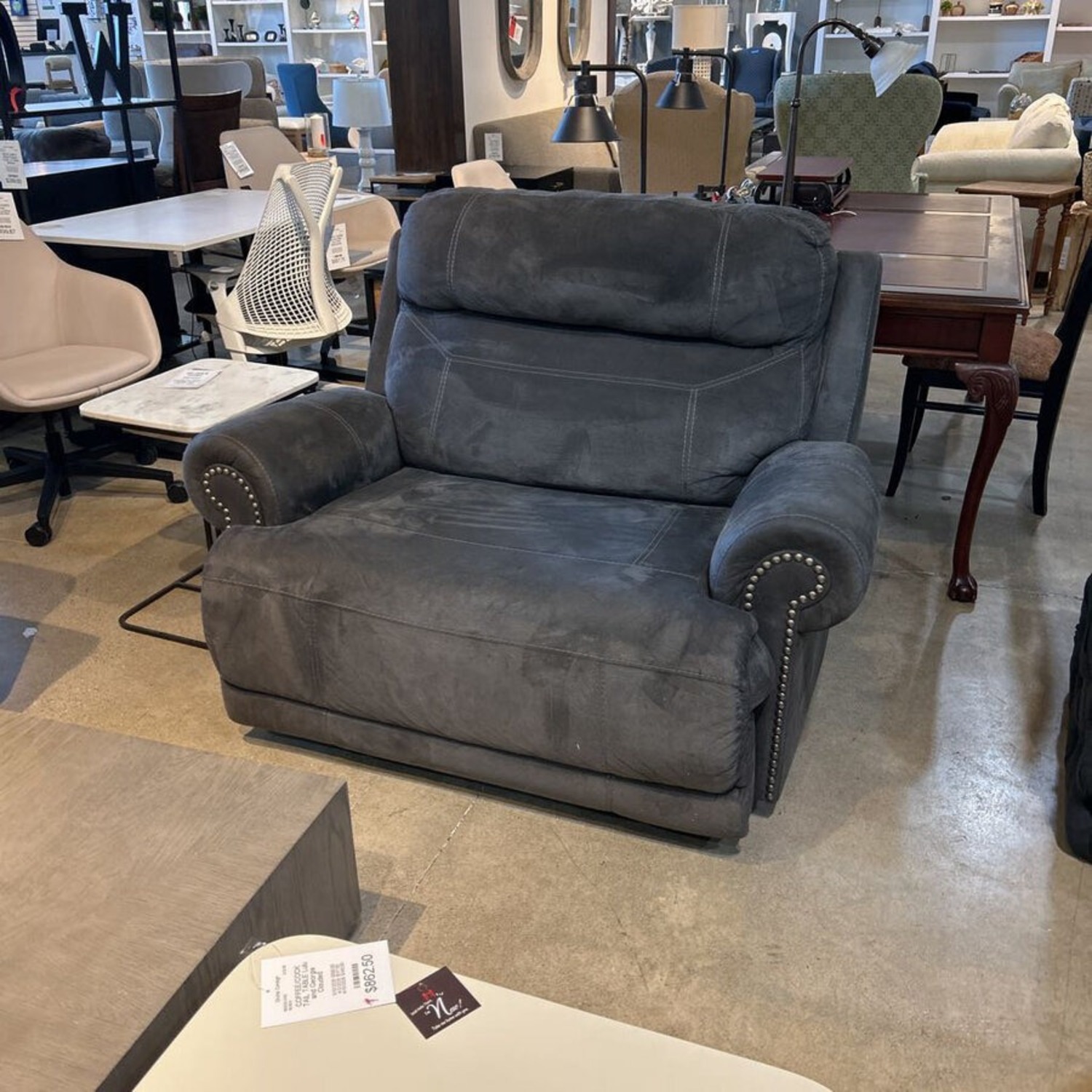 Clonmel Microfiber Wide Manual Recliner - image-1