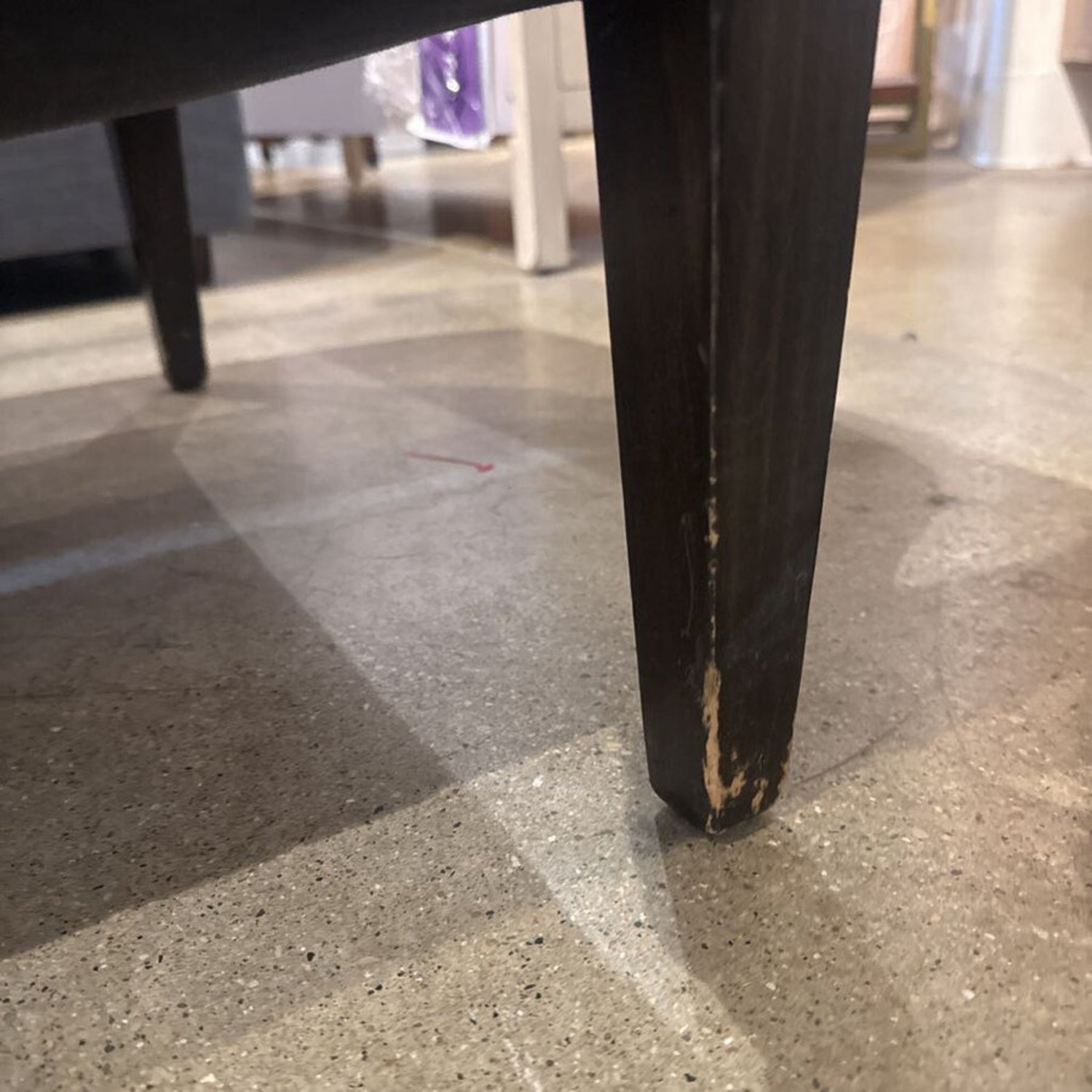 Plaid Velvet Lounger Chaise - image-5