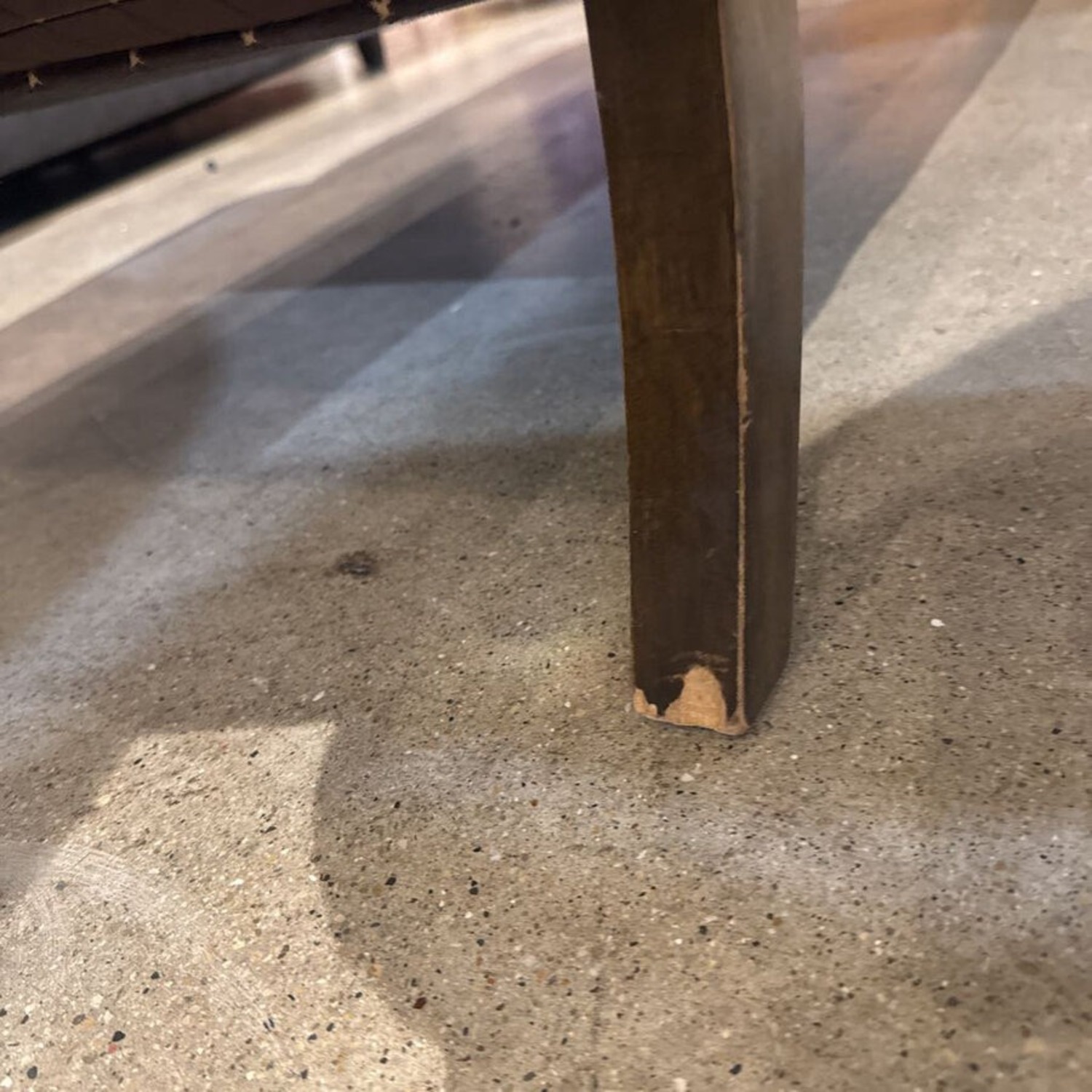 Plaid Velvet Lounger Chaise - image-4