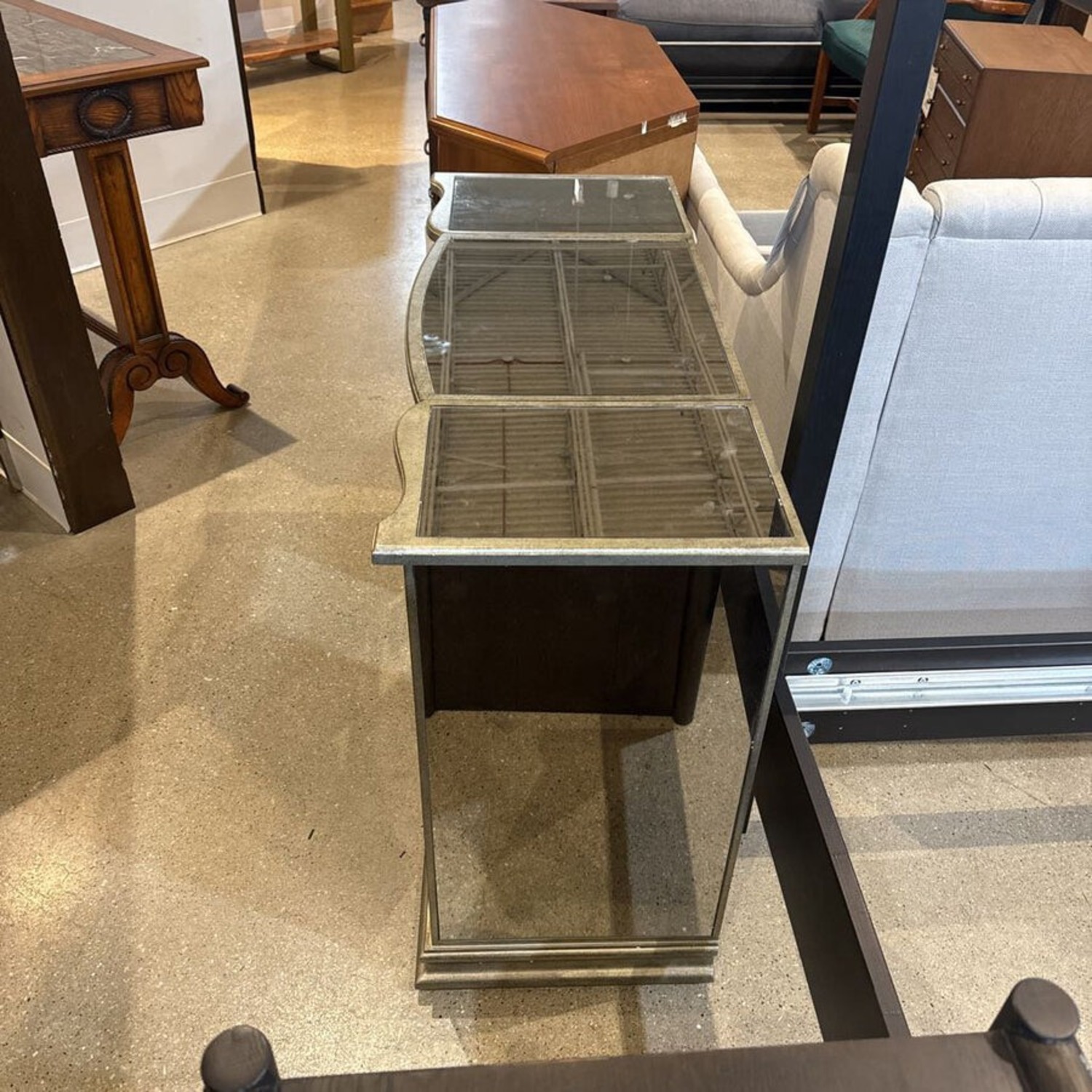 Celeste Mirrored Vanity Desk - image-3