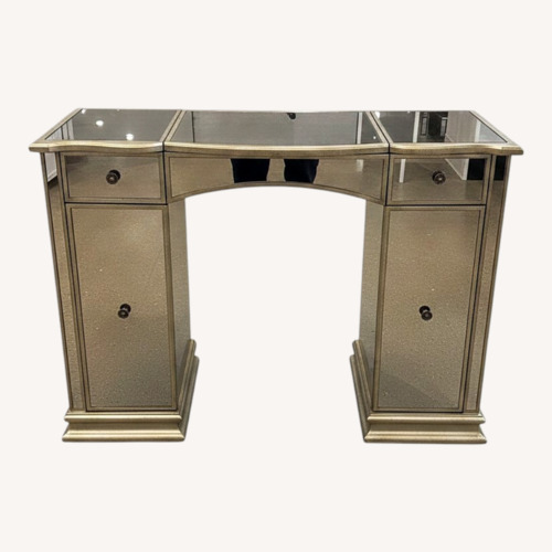 Used Celeste Mirrored Vanity Desk for sale on AptDeco