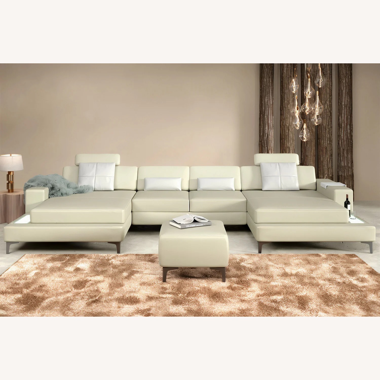 New York Fabric Chaise Sectional - image-3