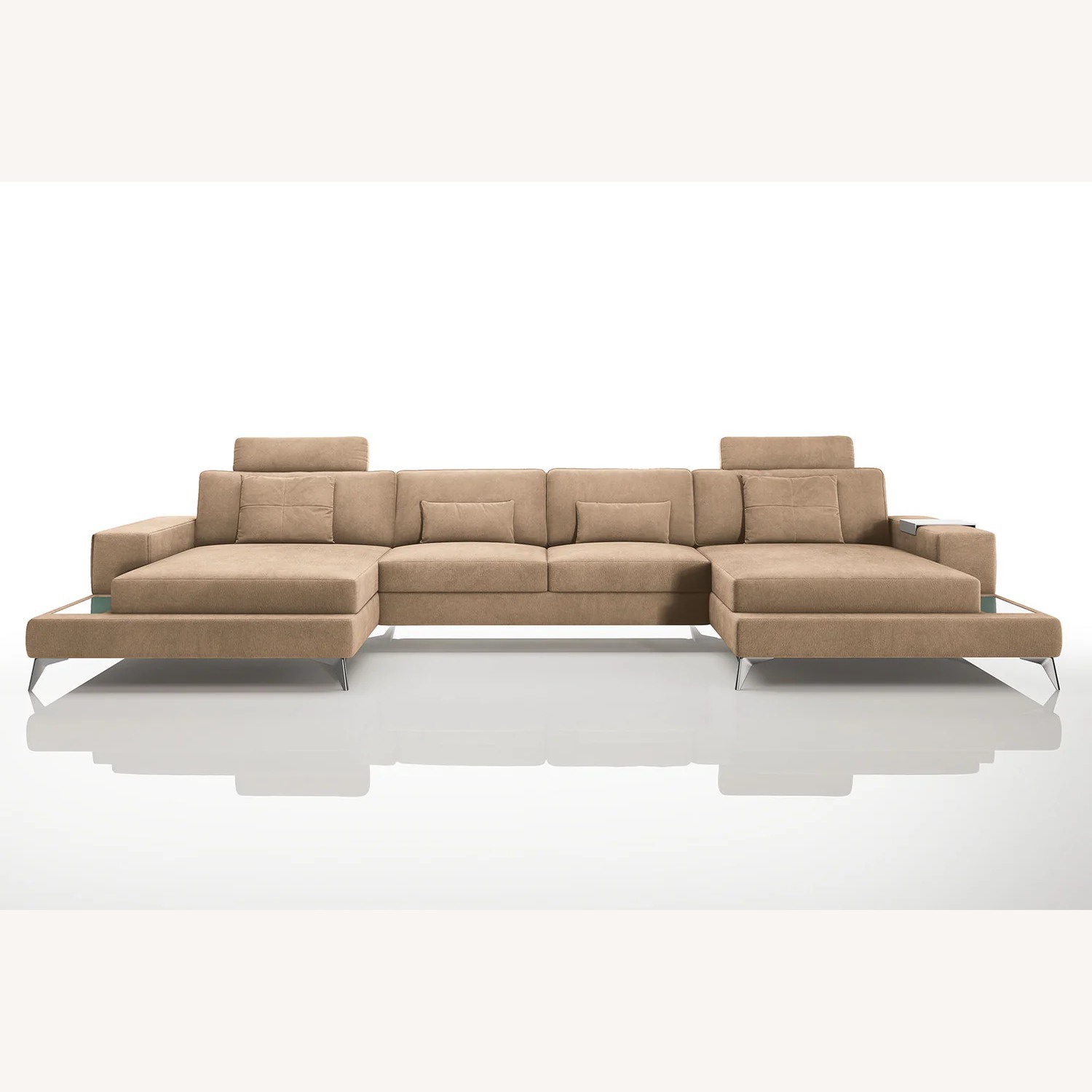 New York Fabric Chaise Sectional - image-1