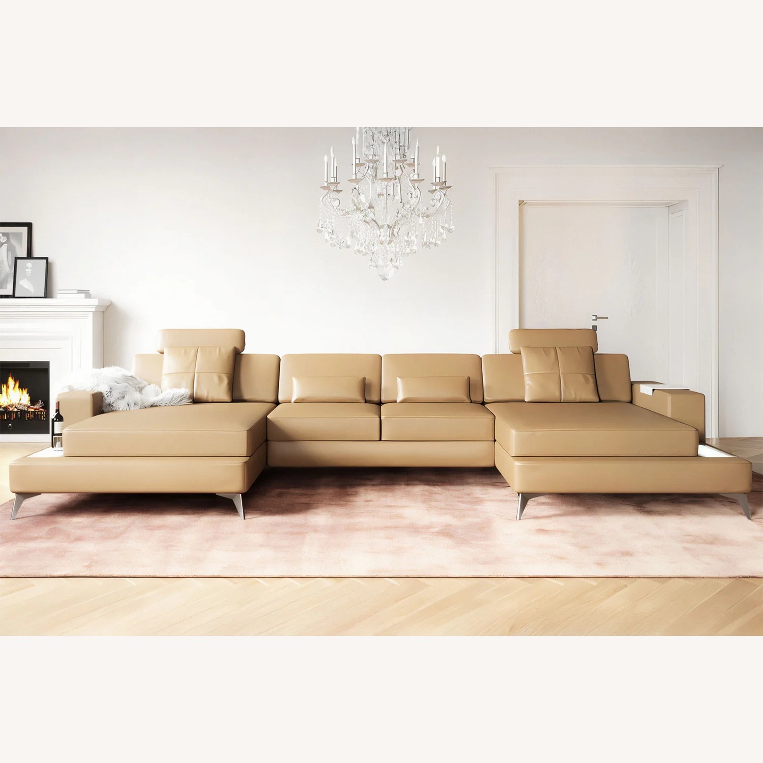 New York Fabric Chaise Sectional - image-2