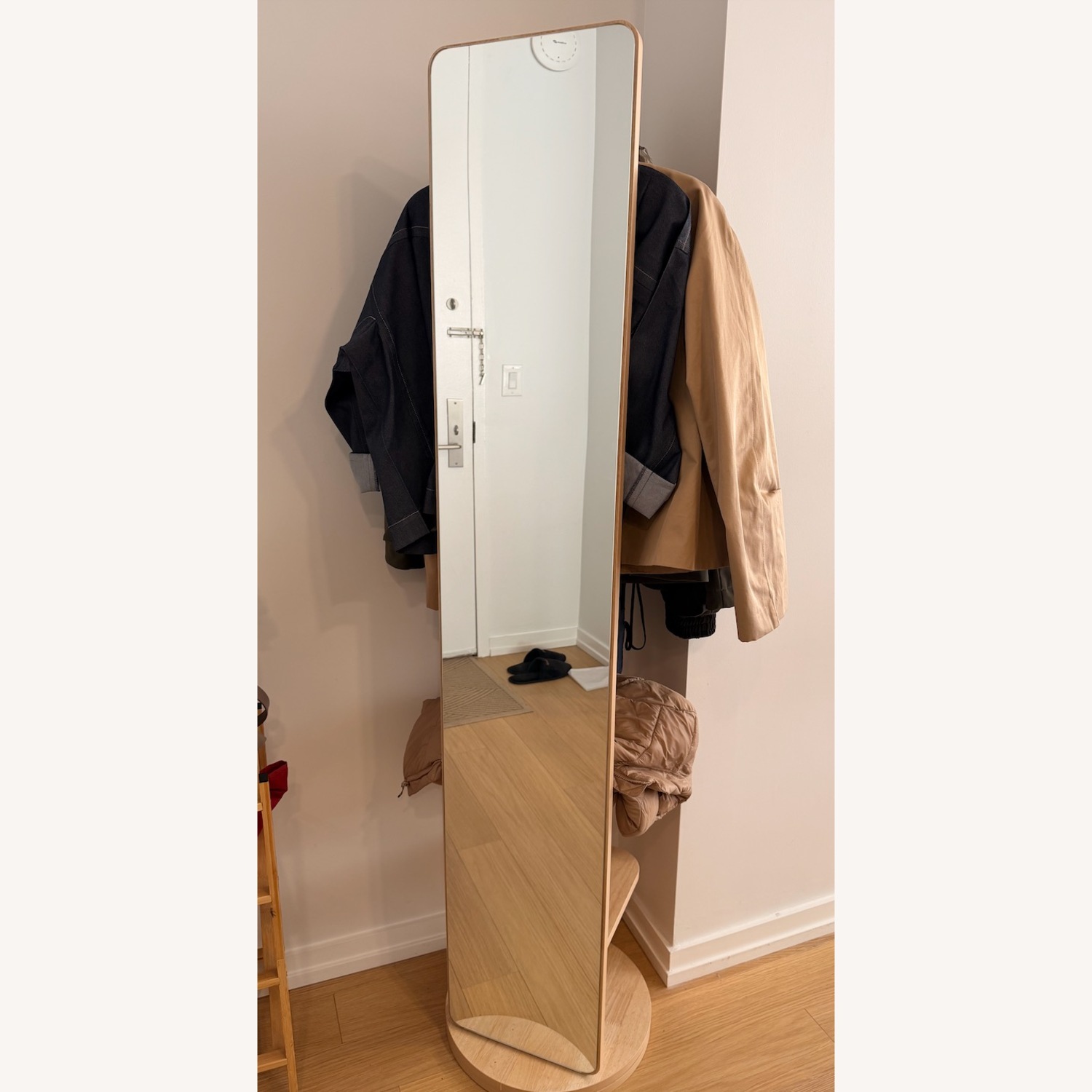Amazon Wood Coat Rack and Mirror - image-2