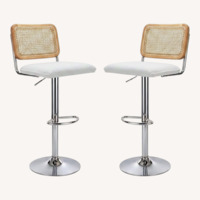 Amazon Light Brown Wooden Barstools