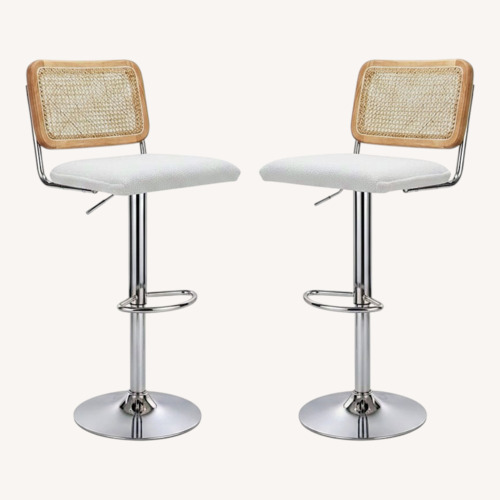 Used Amazon Light Brown Wooden Barstools for sale on AptDeco