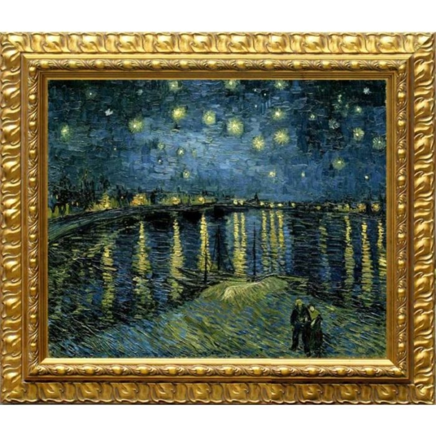 Framed Van Gosh Starry Night Over the Rhone - image-7