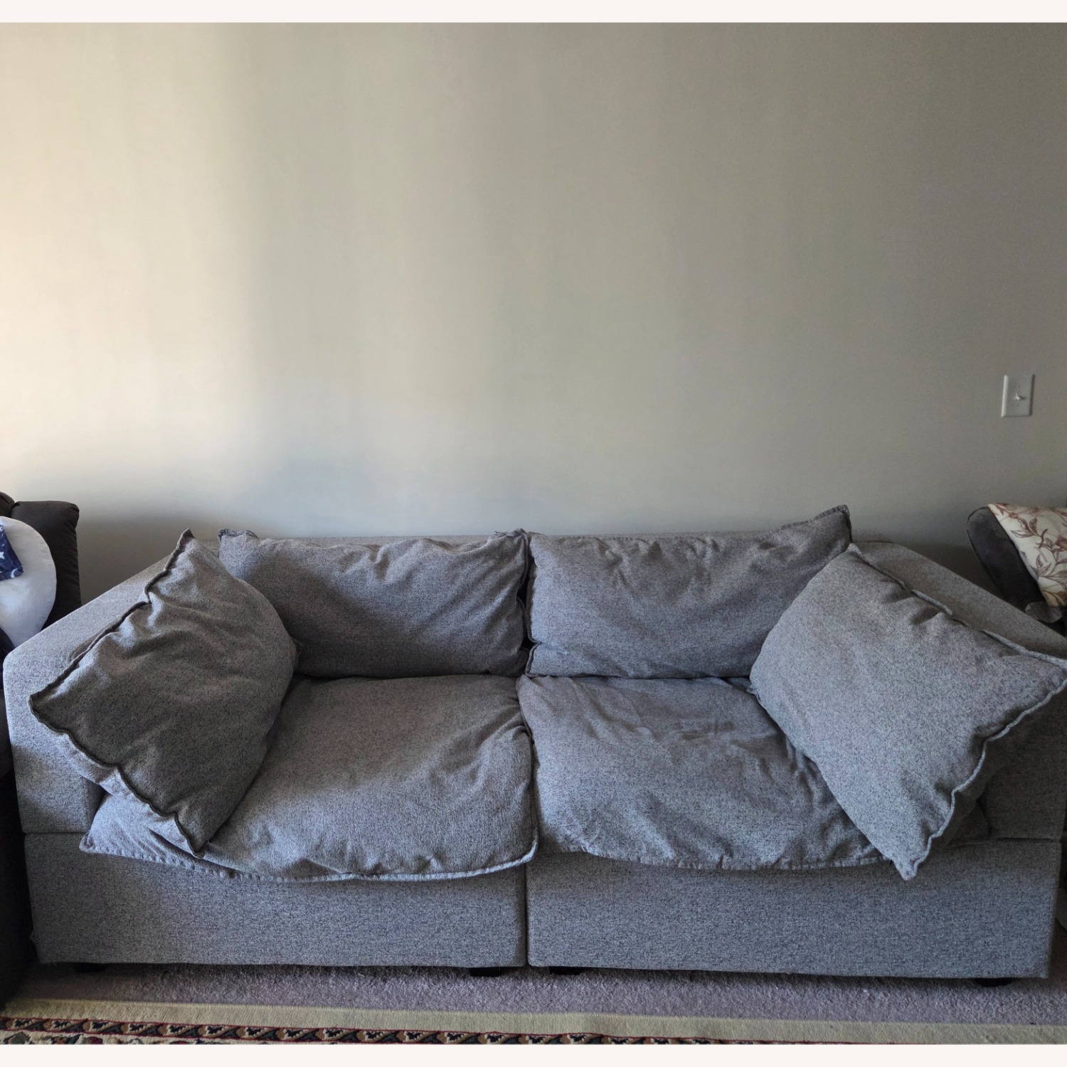 Albany Park Light Gray Fabric 2 Piece Sectional - image-3