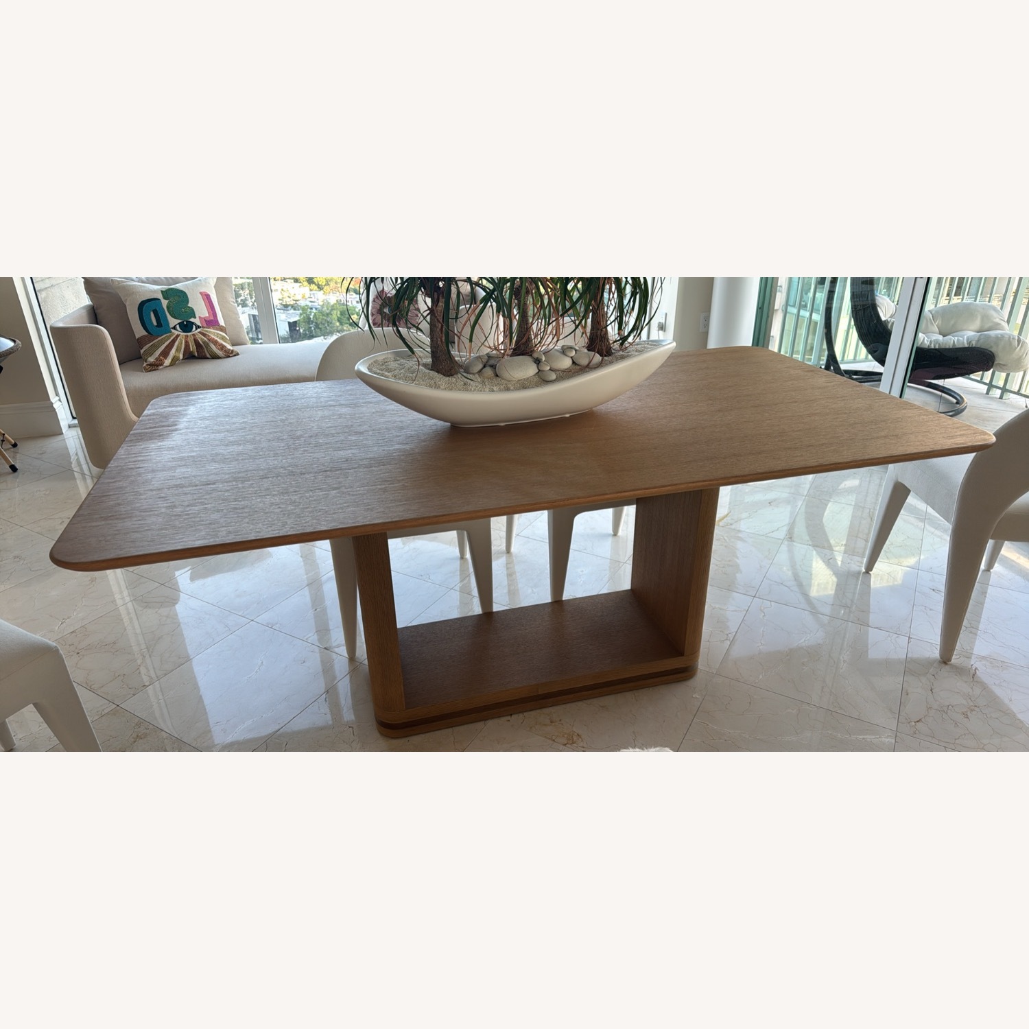 Restoration Hardware Ligné Open Rectangular Dining Table - image-1