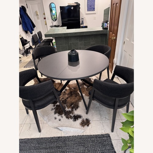 Used Dark Gray Ceramic Dining Set for sale on AptDeco