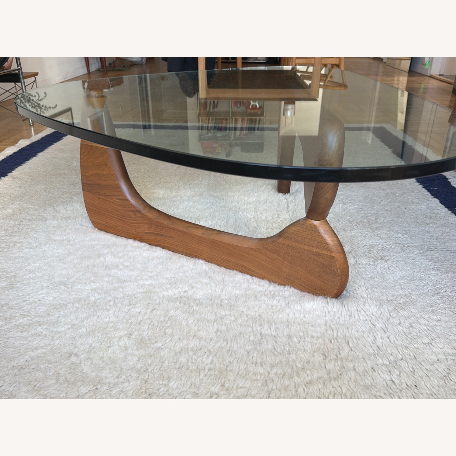 Herman Miller Dark Brown Glass Coffee Table - image-3
