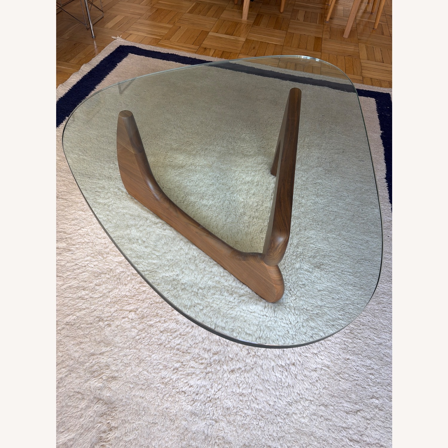 Herman Miller Dark Brown Glass Coffee Table - image-2