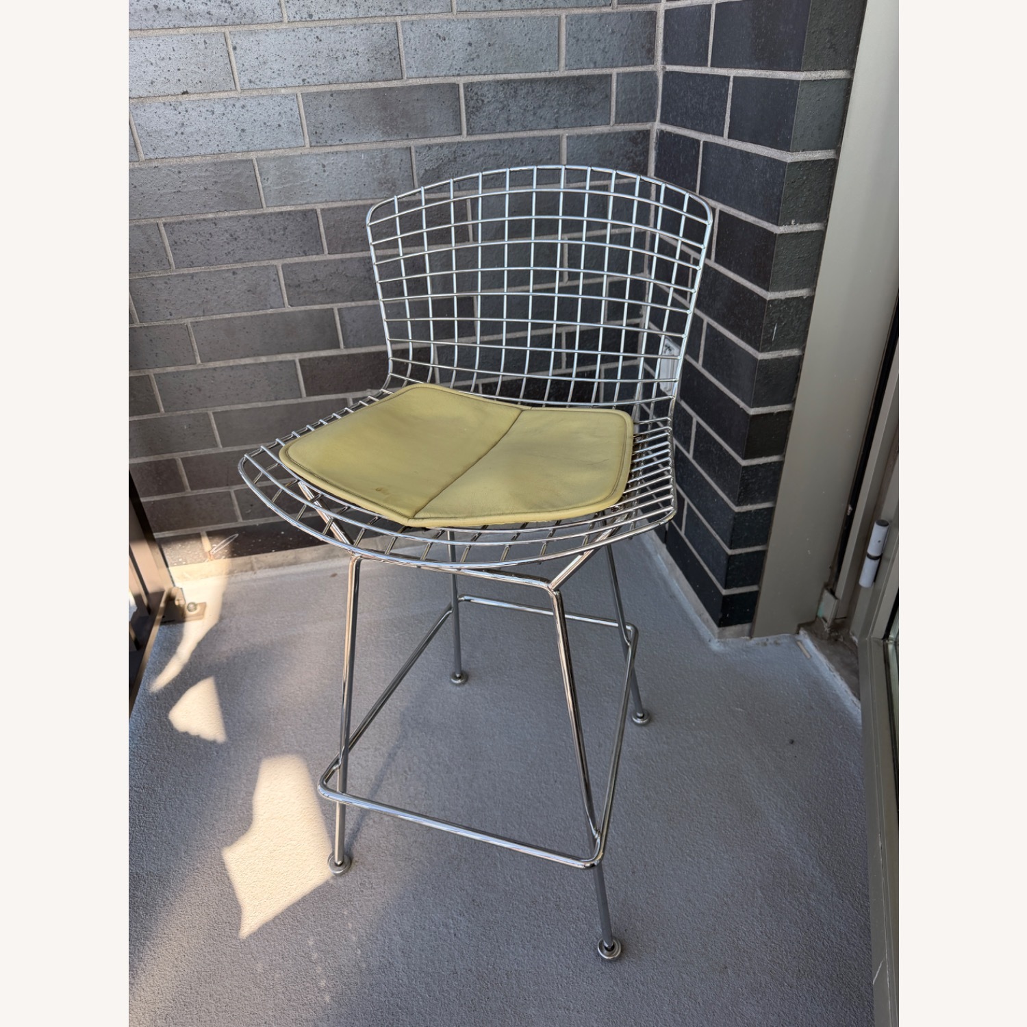 Harry Bertoia Knoll Silver Metal Stool - image-3