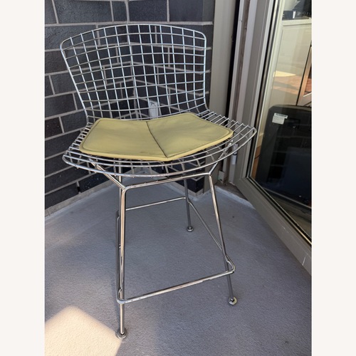 Used Harry Bertoia Knoll Silver Metal Stool for sale on AptDeco