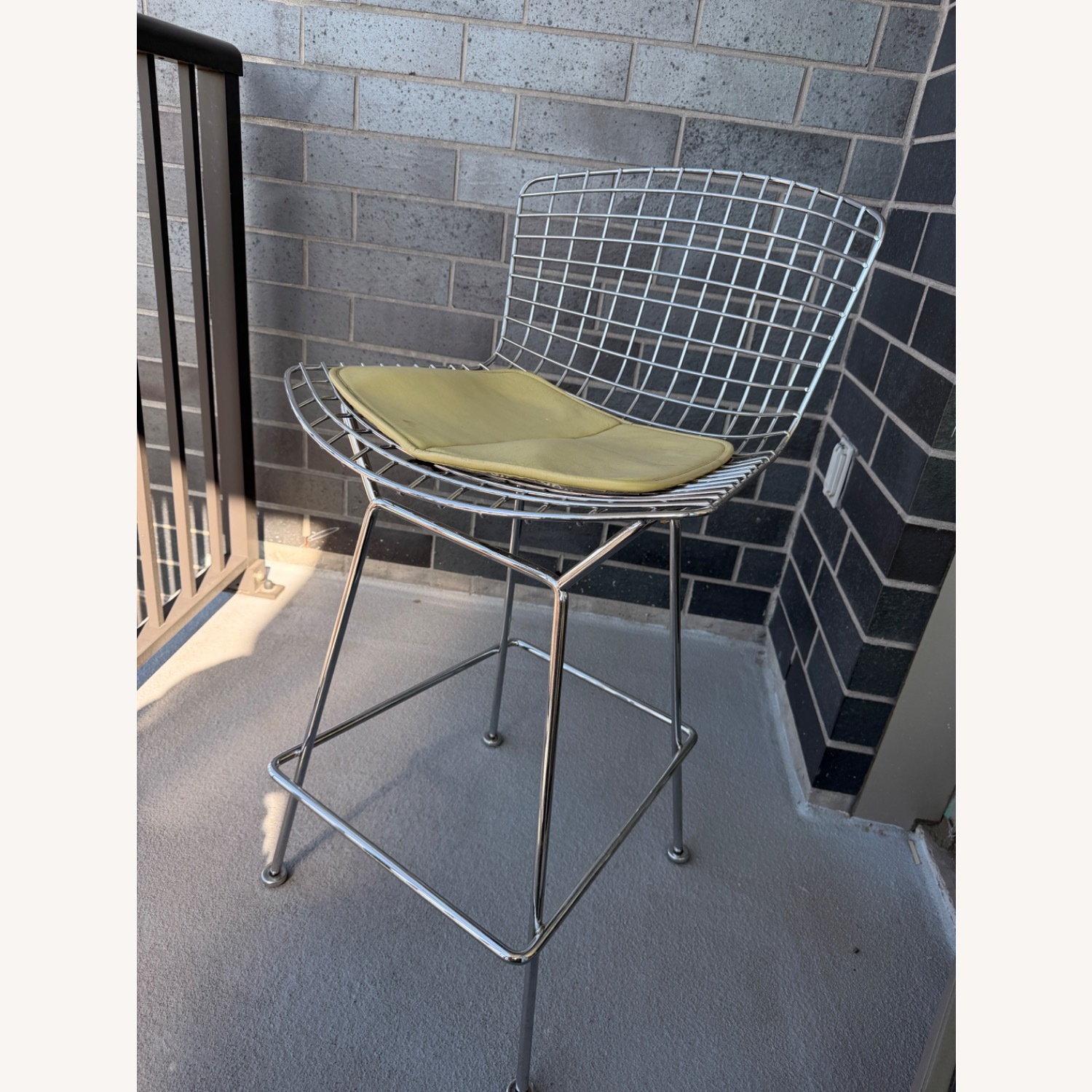 Harry Bertoia Knoll Silver Metal Stool - image-5