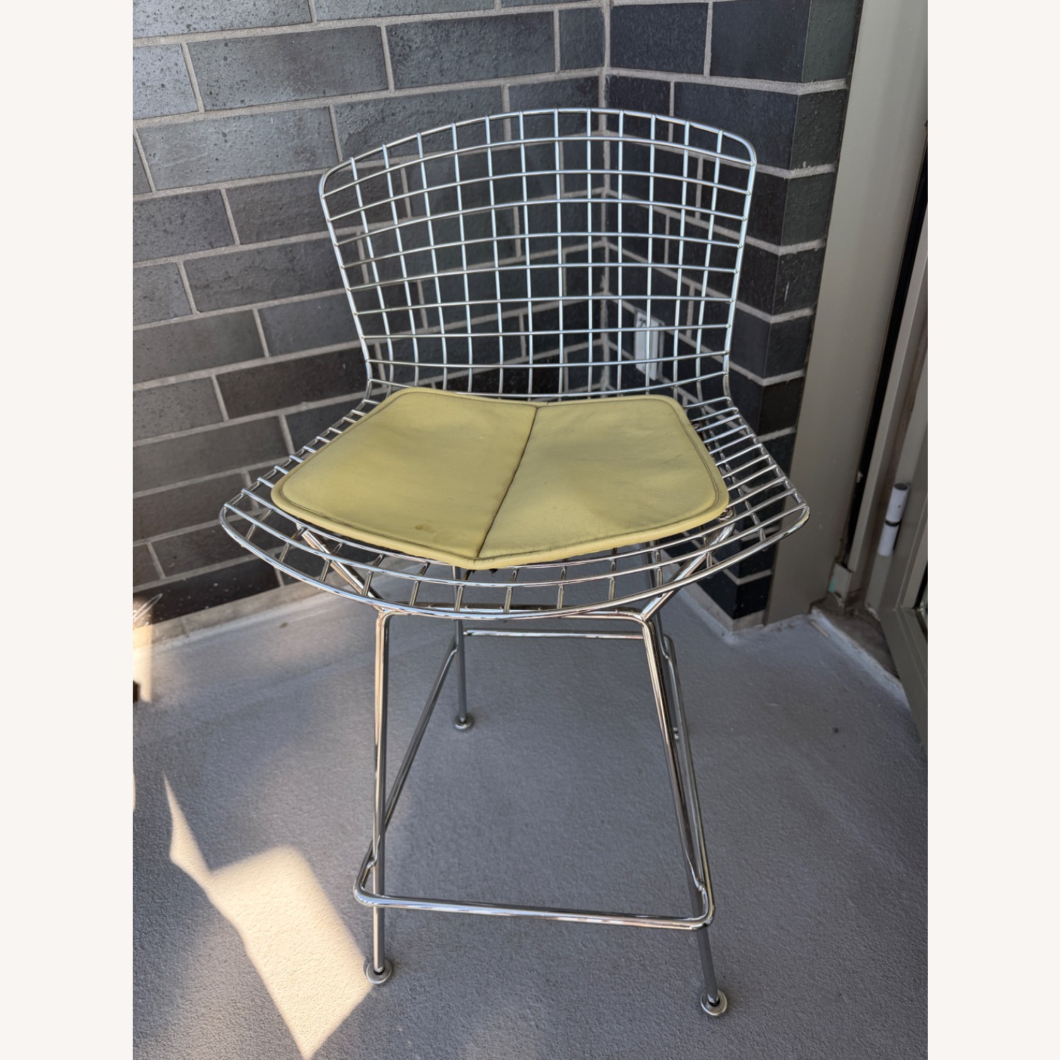 Harry Bertoia Knoll Silver Metal Stool - image-4