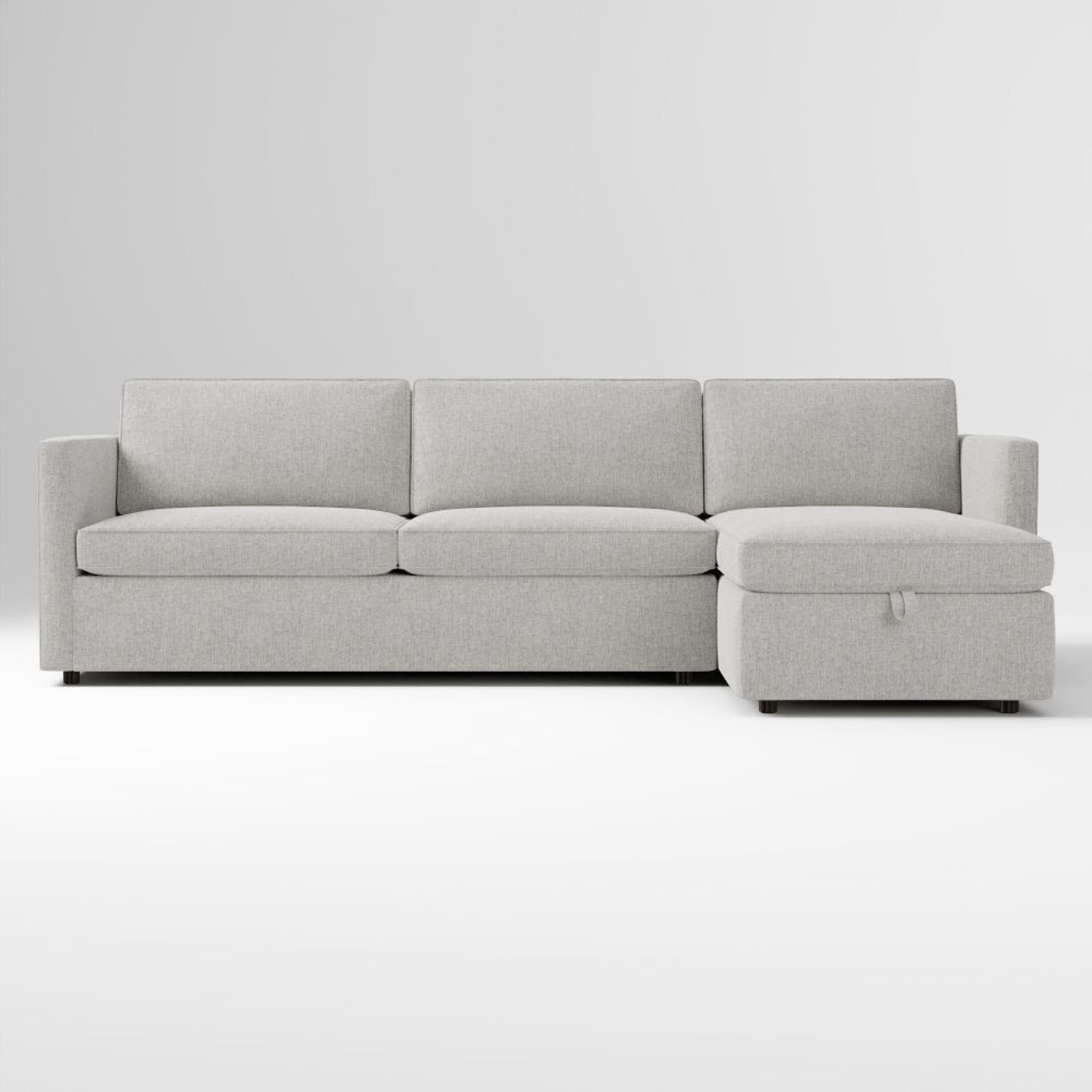 West Elm Harris Light Gray Fabric Sleeper Sofa - image-8