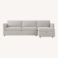 West Elm Harris Light Gray Fabric Sleeper Sofa