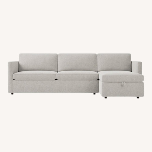 Used West Elm Harris Light Gray Fabric Sleeper Sofa for sale on AptDeco