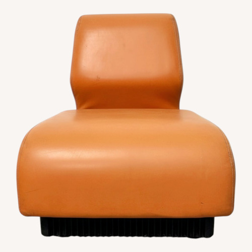 Used Herman Miller Orange Leather Accent Chairs for sale on AptDeco
