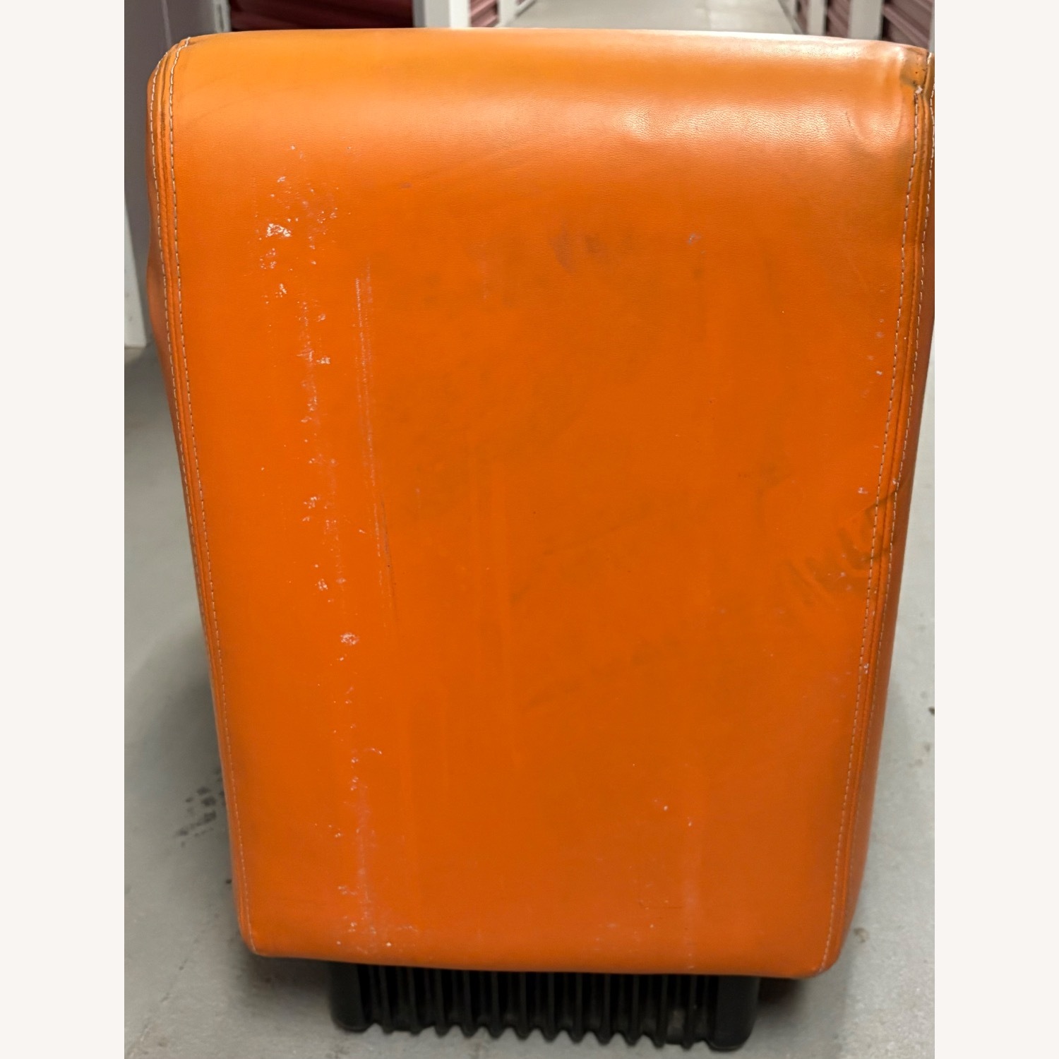 Herman Miller Orange Leather Accent Chairs - image-2