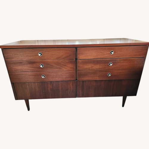 Used Bassett Dark Brown Wood Sideboard for sale on AptDeco