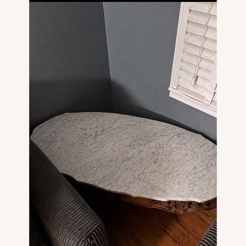 Used Vintage/Antique White Marble Coffee Table for sale on AptDeco