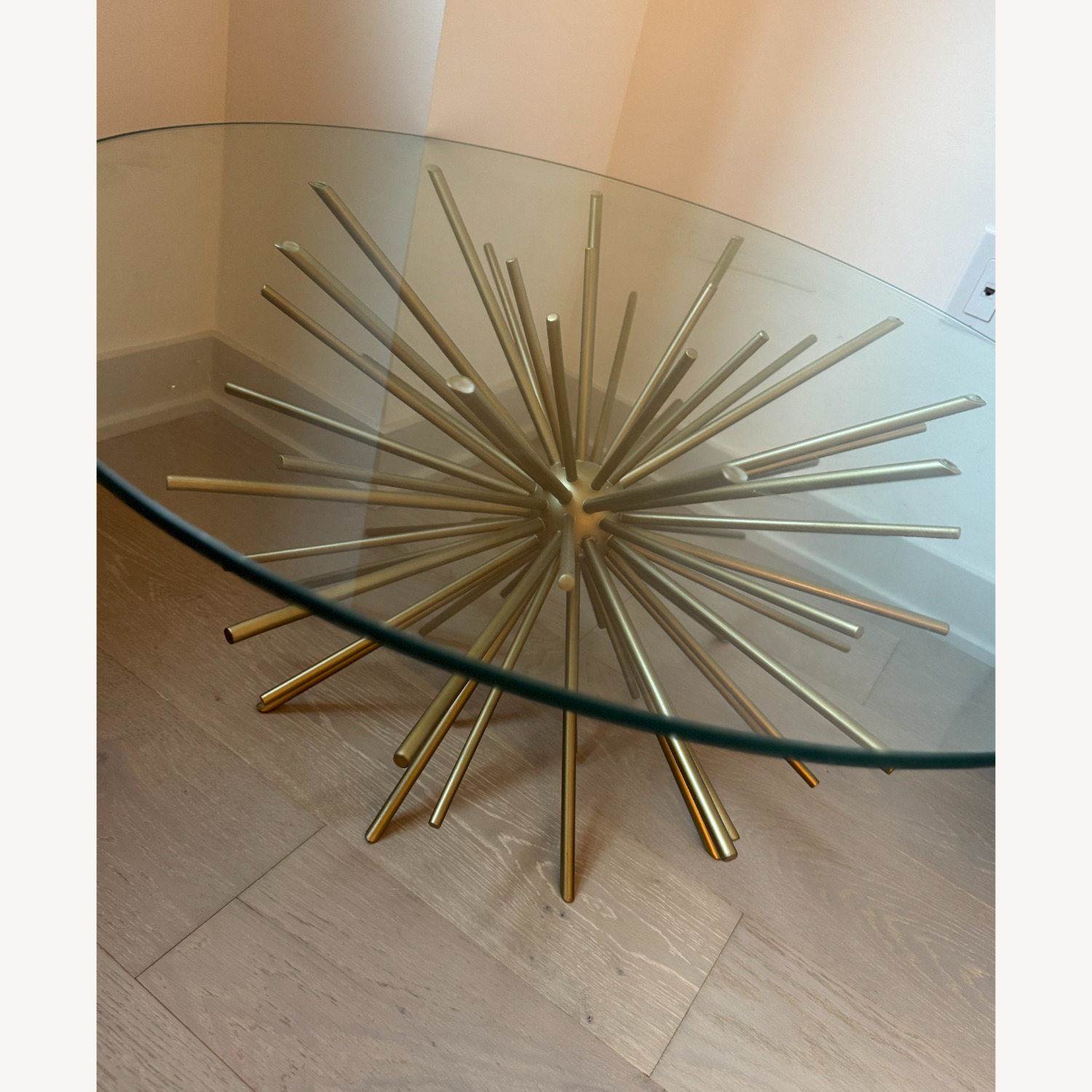 West Elm Kids Starburst Gold Glass Coffee Table - image-2