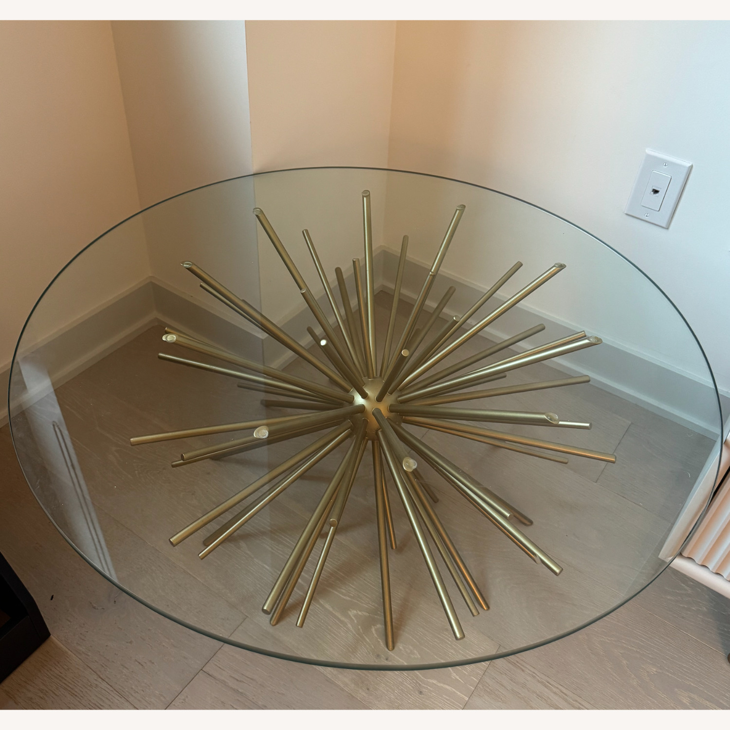 West Elm Kids Starburst Gold Glass Coffee Table - image-4