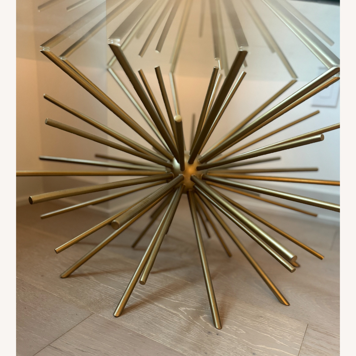 West Elm Kids Starburst Gold Glass Coffee Table - image-3