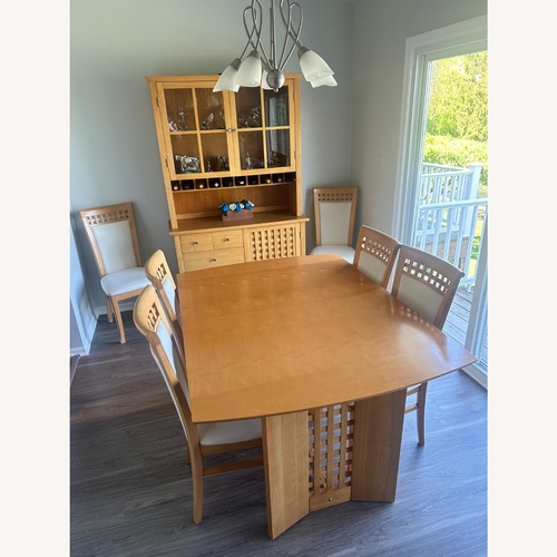 Used Harlem Wood Dining Hutch & Buffet Wall Unit for sale on AptDeco