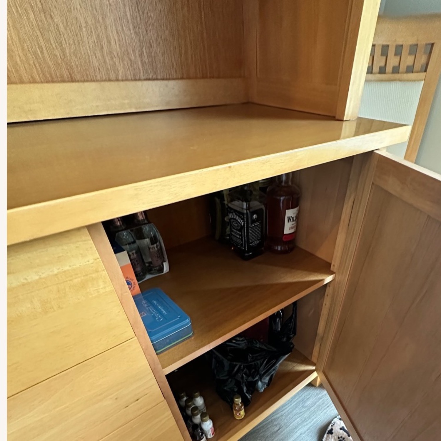 Harlem Wood Dining Hutch & Buffet Wall Unit - image-6